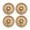 1.9Inch Beadlock Wheel, 4 Pcs Brass Heavy Crawler RC Wheel for SCX10 90046 AXI03007 D90 D110 TF2 1/10 RC Car view 2