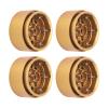 1.9Inch Beadlock Wheel, 4 Pcs Brass Heavy Crawler RC Wheel for SCX10 90046 AXI03007 D90 D110 TF2 1/10 RC Car view 4