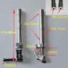 1 Pair Alloy 70-160mm Back Damping Kneeling Landing Gear with 3Inch Wheel Undercarriage for 3-5kg RC Model Aircraft Jet EDF Plane (Color : Height 70mm) view 3