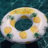 Rae Dunn x Coconut Float Pineapple Pattern Ring Float - Adult Size Large 48 Inch Inflatable Raft & Durable Water Inner Tube - Stable Ride-On for Summer Parties & Swim Events view 4