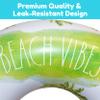 Rae Dunn x CocoNut Float Beach Vibes Palm Tree Pattern Ring Float - Adult Size Large 48 Inch Inflatable Raft & Durable Water Inner Tube - Stable Ride-On for Summer Parties & Swim Events view 3