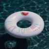 Rae Dunn x CocoNut Float Colorful Happy Summer Theme Ring Float - Adult Size Large 48 Inch Inflatable Raft & Durable Water Inner Tube - Stable Ride-On for Summer Parties & Swim Events view 3