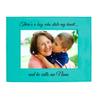 CustomGiftsNow There's a boy who Stole My Heartand he Calls me Nana Laser Engraved Faux Leather Teal Leatherette Wall Hanging/Tabletop Picture Group Family New Grandchild Baby Photo Frame view 1