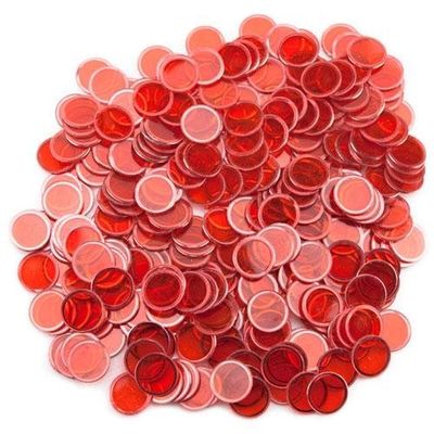 212 Main 300 Pack Red Magnetic Bingo Chips