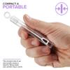 Wedding Bubbles Bulk - White Circle Top Wands (100 Count) Individual Mini Bubble Wand Favors for Weddings, Celebration Party Favor for Guests - Stock Your Home view 4