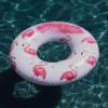 Rae Dunn x Coconut Float Flamingo Pattern Ring Float - Adult Size Large 48 Inch Inflatable Raft & Durable Water Inner Tube - Stable Ride-On for Summer Parties & Swim Events view 4
