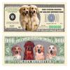 American Art Classics Pack of 100 - Golden Retriever Dog Million Dollar Bills - Best Gift for Golden Retriever Lovers view 1