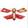 Marvel Avengers Red Flapping Flyer - 3.9" x 4.7" (Pack of 1) - High-Flying Paper, Plastic & Rubber Band Design- Perfect for Indoor & Outdoor Play view 1