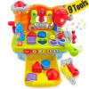 SunnyPal Toys for 1 Year Old Boy Birthday Gift, 9 in 1 Multifunction Music Workbench Learning Toy for Toddlers 1-3, Baby Toys 12-18 Months with Early Educational Sound Shape, Easter Basket Stuffers view 1