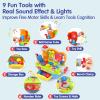 SunnyPal Toys for 1 Year Old Boy Birthday Gift, 9 in 1 Multifunction Music Workbench Learning Toy for Toddlers 1-3, Baby Toys 12-18 Months with Early Educational Sound Shape, Easter Basket Stuffers view 2