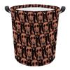MALIHONG Mash Face Laundry Basket with Handle Irish Setter Dog Face Animal Fodable Canvas Laundry Hamper Waterproof Fabric Toy Box Clothes Storage Basket Organizer for Bedroom Nursery view 1