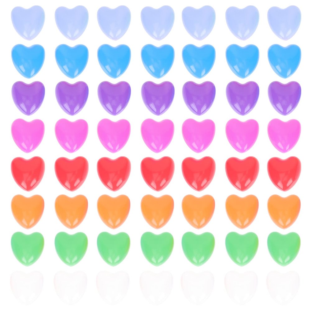 BESPORTBLE Ocean Balls Heart Shaped Ball Pit Balls Crush Proof Plastic Balls Soft Plastic Ball for Kids Birthday Pool Tent Party Favors Summer Water Bath Toy 100pcs 6x6cm
