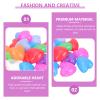 BESPORTBLE Ocean Balls Heart Shaped Ball Pit Balls Crush Proof Plastic Balls Soft Plastic Ball for Kids Birthday Pool Tent Party Favors Summer Water Bath Toy 100pcs 6x6cm view 4