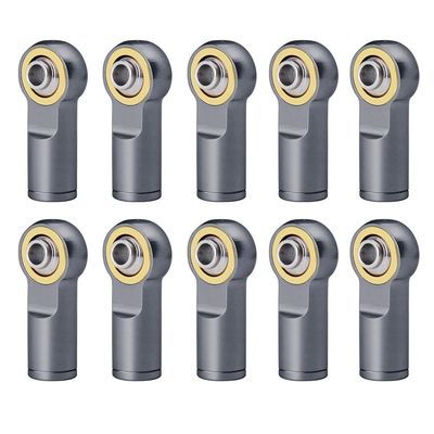 10Pcs Aluminum Alloy M4 Link Rod Ball Ends Head CCW for Traxxas TRX4 TRX-4 Axial SCX10 II 90046 1/10 RC Crawler Car Part (Color : Titanium 10pcs)