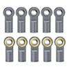 10Pcs Aluminum Alloy M4 Link Rod Ball Ends Head CCW for Traxxas TRX4 TRX-4 Axial SCX10 II 90046 1/10 RC Crawler Car Part (Color : Titanium 10pcs) view 2