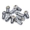 10Pcs Aluminum Alloy M4 Link Rod Ball Ends Head CCW for Traxxas TRX4 TRX-4 Axial SCX10 II 90046 1/10 RC Crawler Car Part (Color : Titanium 10pcs) view 4
