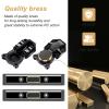 AllinRC SCX24 Brass Boulder Bars Diff Covers Front Rear with 2 Ball Bearings for Axial SCX24 1/24 RC Crawler Car Upgrades Set (Black Gold) view 2