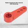 Dilwe 21T Servo Arm, Portable CNC Machining, Aluminum Alloy 21T Servo Horn Arm RC Steering Arm for MD922 MD933 Servos, RC Servo Arm Upgrade Mini Servo Arm Accessory(Red) view 3