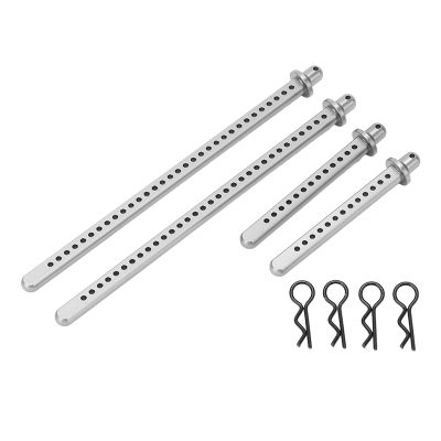 EVTSCAN 4Pcs RC Car Shell Column Aluminum Alloy Front Rear Extended Body Post Mount Shell for Axial SCX10 90046 1/10