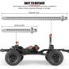 EVTSCAN 4Pcs RC Car Shell Column Aluminum Alloy Front Rear Extended Body Post Mount Shell for Axial SCX10 90046 1/10 view 4