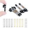 Que-T Metal 48mm RC Shocks Adjustable Long Shock Absorber for 1/24 Axial Scx24 AXI90081 C10 JLU CRC AXI00004 AXI00005 AXI00006 Crawler Car (Black) view 1