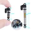 Que-T Metal 48mm RC Shocks Adjustable Long Shock Absorber for 1/24 Axial Scx24 AXI90081 C10 JLU CRC AXI00004 AXI00005 AXI00006 Crawler Car (Black) view 2