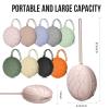 Smlpuame 3 Pack Pacifier Holder Case,Silicone Portable Pacifier Cover Pouch Bag for Diaper Bags Baby Carriage,Pacifier Storage Container Box,Easy to Clean(Mint+Blush+Vivid Tangerine) view 2