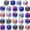 Sumind 24 Pieces Infinity Cube Fidget Toy Mini Blocks Cube Bulk Gadget Sensory Toy Hand Held Blocks Finger Gadget Gift for Adults Anxiety Stress Relief Game(Starry Style) view 1