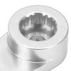 21T Servo Arm, Aluminum Alloy RC Steering Arm Portable CNC Machining RC Servo Horn Arm for MD922 MD933 Servos(Silver) Servo Arm 21T 21T Metal Servo Horn Arm view 2