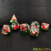 Bescon Red Ladybug RPG Dice Set of 7, Novelty Ladybugs Polyhedral Game Dice Set view 2