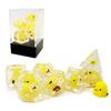 Bescon Yellow Chicken RPG Dice Set of 7, Novelty Chicken Polyhedral Game Dice Set view 1