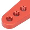 VGEBY 21T Servo Arm, Aluminum Alloy RC Steering Arm Portable CNC Machining RC Servo Horn Arm for MD922 MD933 Servos(Red) Model Car Accessories 21 Tooth Servo Horn view 3