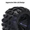 Havcybin 17mm Hex Wheels and Tires Set 1:8 Off Road RC Car Monster Truck Tyre with Foam Inserts Mounted(4-Pack) (8477) view 3