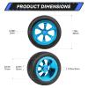AllinRC 1/28 RC Drift Car Tires and Wheels Pre-glued Compatible with WLtoys K969 K989 P929 Kyosho Mini-Z Mini-Q (Blue) view 2