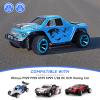 AllinRC 1/28 RC Drift Car Tires and Wheels Pre-glued Compatible with WLtoys K969 K989 P929 Kyosho Mini-Z Mini-Q (Blue) view 3