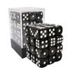 Bescon 12mm 6 Sided Dice 36 in Brick Box, 12mm Six Sided Die (36) Block of Dice, Marble Black view 1