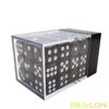 Bescon 12mm 6 Sided Dice 36 in Brick Box, 12mm Six Sided Die (36) Block of Dice, Marble Black view 3