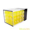 Bescon 12mm 6 Sided Dice 36 in Brick Box, 12mm Six Sided Die (36) Block of Dice, Translucent Yellow with White Pips view 3
