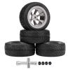 AllinRC RC Tires and Wheel Rims Pre-glued Compatible with WLtoys K969 K989 P929 1/28 RC Drift Racing Car Off Road Buggy (Gray) view 1