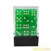 Bescon 12mm 6 Sided Dice 36 in Brick Box, 12mm Six Sided Die (36) Block of Dice, Translucent Green with White Pips view 4