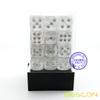 Bescon 12mm 6 Sided Dice 36 in Brick Box, 12mm Six Sided Die (36) Block of Dice, Clear Dice with White Pips view 4