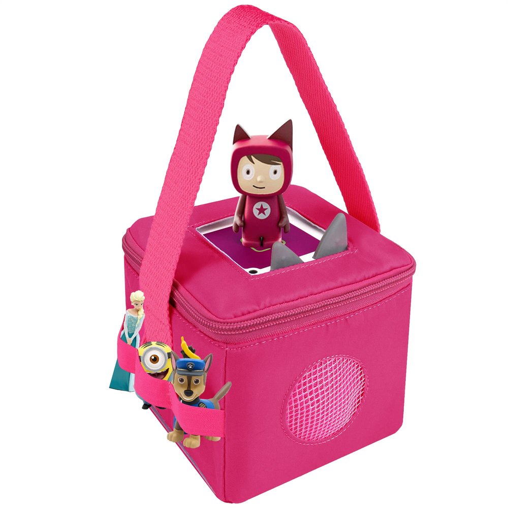 Annmore Carrying Case for Toniebox, Compatible with Version 1 and 2 Audio Player and Figures (Purple)