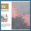 20 Pcs Interlocking Carpet Tiles,Plush Foam Floor Mat,Square Puzzle Mat,Climbing Mat Area Rugs for Home Playroom,20 Tiles/19.4 Sq.Ft,Coffee view 4