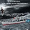 QAQQVQ Military Battleship 1/250 RC Warship R/C Cruiser Simulation Weapon Design, with 2 Batteries 40 Minutes of Play Time Gifts for Children and Adults view 2