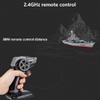 QAQQVQ Military Battleship 1/250 RC Warship R/C Cruiser Simulation Weapon Design, with 2 Batteries 40 Minutes of Play Time Gifts for Children and Adults view 3
