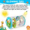 Crawling & Walking Baby Toys 6-12 Months Glowing Jumbo Inflatable Rolling Infant Toy 7 8 9 10 12-18 Month Old Tummy Time Development Toys for 1 2 Year Old Boy Girl Valentine Birthday Easter Gifts view 4