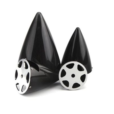 RC Gas Airplane Propeller Spinner Accessories, 3/4/5/6 inch Carbon Fiber Spinner 2-Blade Pointed Cone for RC Gasoline Aircraft Model (Color : 1 pc 5.5 inch)