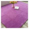 10 Pcs Interlocking Carpet Tiles,Puzzle Floor Mat,12"X12" Plush Foam Floor Mats Set,Soft Climbing Area Rugs for Home Playroom Decoration,10 Tiles/9.7 Sq.Ft,Purple view 1
