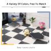 10 Pcs Interlocking Carpet Tiles,Puzzle Floor Mat,12"X12" Plush Foam Floor Mats Set,Soft Climbing Area Rugs for Home Playroom Decoration,10 Tiles/9.7 Sq.Ft,Purple view 3