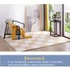 10 Pcs Interlocking Carpet Tiles,Puzzle Floor Mat,12"X12" Plush Foam Floor Mats Set,Soft Climbing Area Rugs for Home Playroom Decoration,10 Tiles/9.7 Sq.Ft,Purple view 4